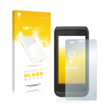 Face avant d’un emballage produit avec le logo de la marque upscreen. À côté, l’appareil Honeywell CT45 est représenté avec la