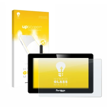 Face avant d’un emballage produit avec le logo de la marque upscreen. À côté, l’appareil Portkeys BM5 WR est représenté avec l