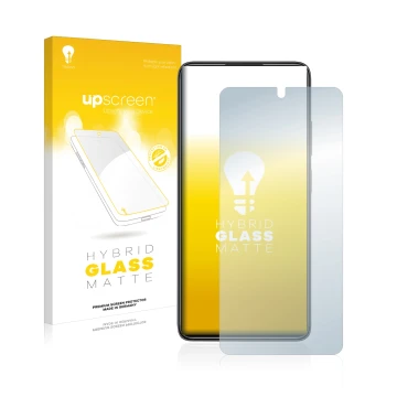 Face avant d’un emballage produit avec le logo de la marque upscreen. À côté, l’appareil Xiaomi Poco X4 Pro 5G est représenté 