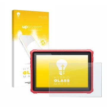 Face avant d’un emballage produit avec le logo de la marque upscreen. À côté, l’appareil Launch X-431 Pro 5 est représenté ave