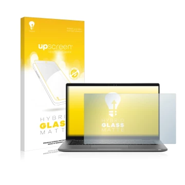 Face avant d’un emballage produit avec le logo de la marque upscreen. À côté, l’appareil Dell Latitude 14 7430 est représenté 