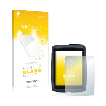 Face avant d’un emballage produit avec le logo de la marque upscreen. À côté, l’appareil Sigma BC 14.0 WL est représenté avec 