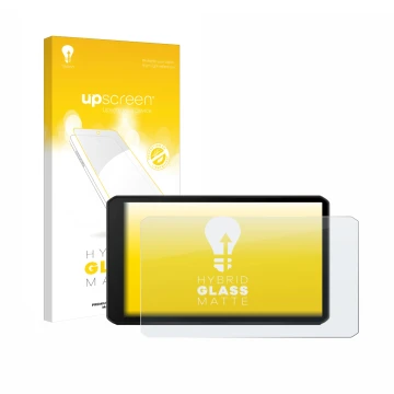 Face avant d’un emballage produit avec le logo de la marque upscreen. À côté, l’appareil Garmin DriveCam 76 est représenté ave