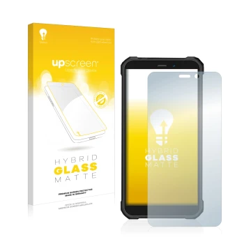 Face avant d’un emballage produit avec le logo de la marque upscreen. À côté, l’appareil Oukitel WP20 Pro est représenté avec 