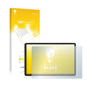 Face avant d’un emballage produit avec le logo de la marque upscreen. À côté, l’appareil Jumper Ezpad M10S est représenté avec