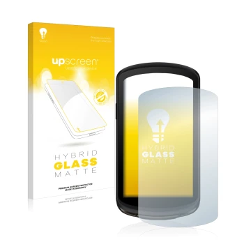 Face avant d’un emballage produit avec le logo de la marque upscreen. À côté, l’appareil Garmin Edge 1040 Solar est représenté