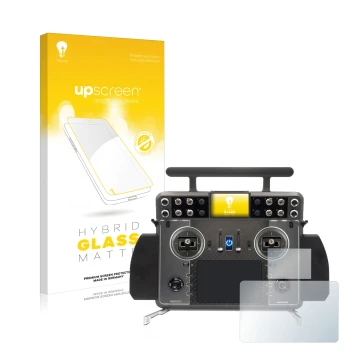 Face avant d’un emballage produit avec le logo de la marque upscreen. À côté, l’appareil FrSky Tandem XE 2 est représenté avec
