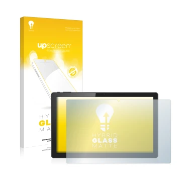 Face avant d’un emballage produit avec le logo de la marque upscreen. À côté, l’appareil Acer ACTAB1422 10.3
