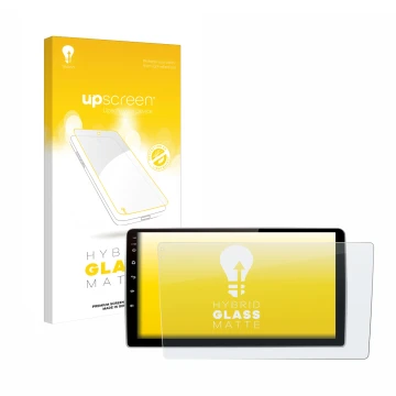 Face avant d’un emballage produit avec le logo de la marque upscreen. À côté, l’appareil Junsun V1 pro 9