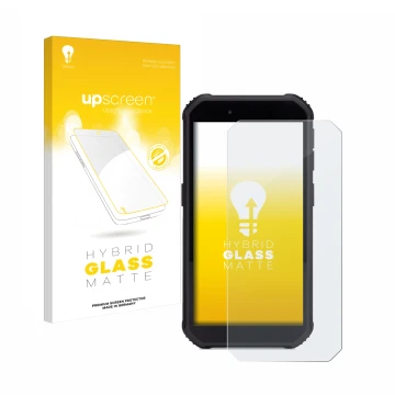 Face avant d’un emballage produit avec le logo de la marque upscreen. À côté, l’appareil SkyCaddie SX550 est représenté avec l