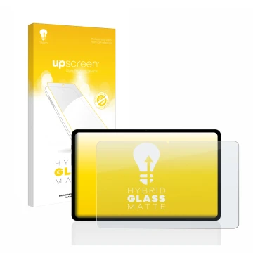 Face avant d’un emballage produit avec le logo de la marque upscreen. À côté, l’appareil Teclast T50 2023 11