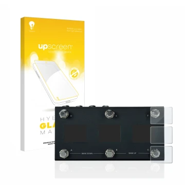 Face avant d’un emballage produit avec le logo de la marque upscreen. À côté, l’appareil Morningstar MC6 Pro est représenté av