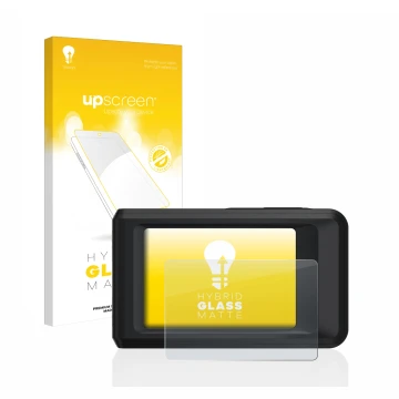 Face avant d’un emballage produit avec le logo de la marque upscreen. À côté, l’appareil Hikmicro Pocket 2 est représenté avec