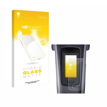 Face avant d’un emballage produit avec le logo de la marque upscreen. À côté, l’appareil TQ HPR50 E-Bike System est représenté