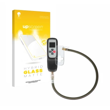 Face avant d’un emballage produit avec le logo de la marque upscreen. À côté, l’appareil Bartec TAP 100 /200 est représenté av