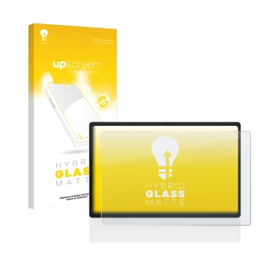 Face avant d’un emballage produit avec le logo de la marque upscreen. À côté, l’appareil Jumper EZpad M11 est représenté avec 