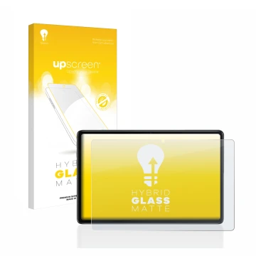 Face avant d’un emballage produit avec le logo de la marque upscreen. À côté, l’appareil Blackview Tab 7 Pro est représenté av