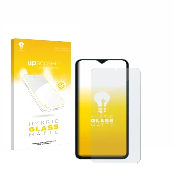 Face avant d’un emballage produit avec le logo de la marque upscreen. À côté, l’appareil Oscal C70 est représenté avec la prot