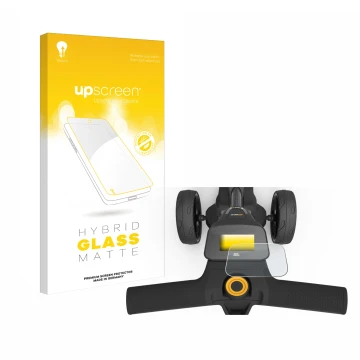 Face avant d’un emballage produit avec le logo de la marque upscreen. À côté, l’appareil PowaKaddy FX3 est représenté avec la 