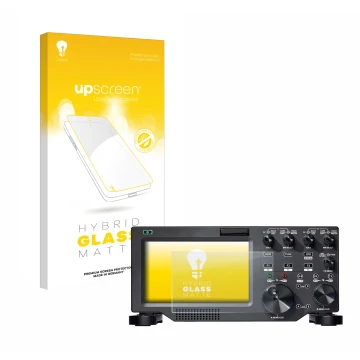 Face avant d’un emballage produit avec le logo de la marque upscreen. À côté, l’appareil FlexRadio Maestro FLEX-6000 est repré