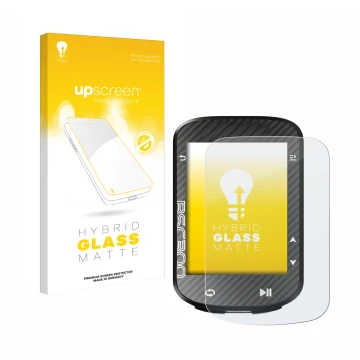 Face avant d’un emballage produit avec le logo de la marque upscreen. À côté, l’appareil iGPSPORT BSC300 est représenté avec l