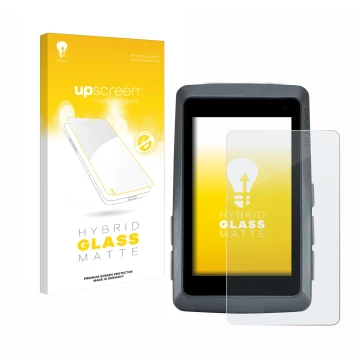 Face avant d’un emballage produit avec le logo de la marque upscreen. À côté, l’appareil Sigma ROX 12.1 EVO est représenté ave