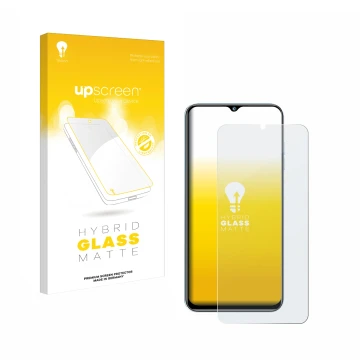 Face avant d’un emballage produit avec le logo de la marque upscreen. À côté, l’appareil Oukitel C36 (2023) est représenté ave