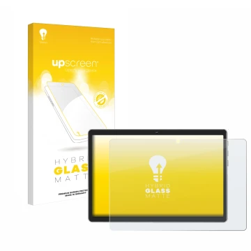 Face avant d’un emballage produit avec le logo de la marque upscreen. À côté, l’appareil Facetel Q6 est représenté avec la pro