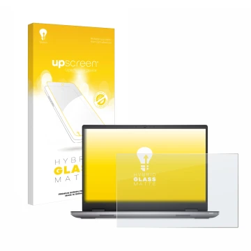 Face avant d’un emballage produit avec le logo de la marque upscreen. À côté, l’appareil Dell Precision 7670 Non-Touch est rep