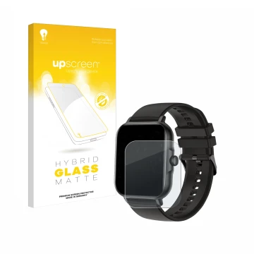 Face avant d’un emballage produit avec le logo de la marque upscreen. À côté, l’appareil AcclaFit KM13 1.83