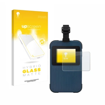 Face avant d’un emballage produit avec le logo de la marque upscreen. À côté, l’appareil Acer Enduro Connect M3 est représenté
