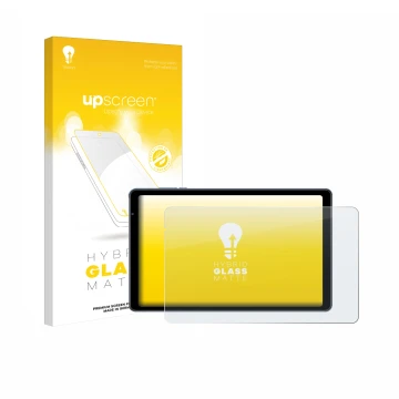 Face avant d’un emballage produit avec le logo de la marque upscreen. À côté, l’appareil Sebbe S22 10.1