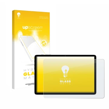 Face avant d’un emballage produit avec le logo de la marque upscreen. À côté, l’appareil Teclast P30T est représenté avec la p