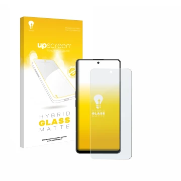 Face avant d’un emballage produit avec le logo de la marque upscreen. À côté, l’appareil OnePlus Nord CE 3 Lite est représenté