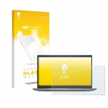 Face avant d’un emballage produit avec le logo de la marque upscreen. À côté, l’appareil Dell Latitude 5540 est représenté ave