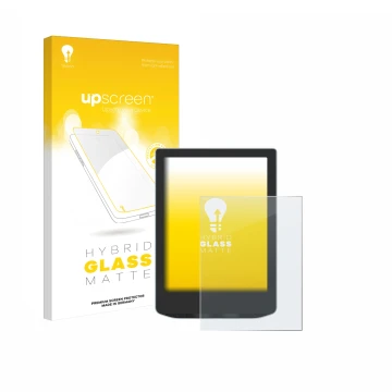 Face avant d’un emballage produit avec le logo de la marque upscreen. À côté, l’appareil Vivlio Light HD est représenté avec l
