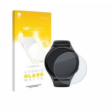 Face avant d’un emballage produit avec le logo de la marque upscreen. À côté, l’appareil Hama 8900 (45 mm) est représenté avec