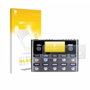 Face avant d’un emballage produit avec le logo de la marque upscreen. À côté, l’appareil Fender Tone Master Pro est représenté