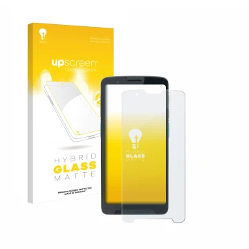 Face avant d’un emballage produit avec le logo de la marque upscreen. À côté, l’appareil Unitech EA660 est représenté avec la 