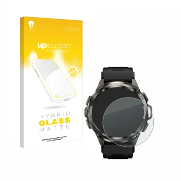 Face avant d’un emballage produit avec le logo de la marque upscreen. À côté, l’appareil Kospet Tank T3 Ultra est représenté a