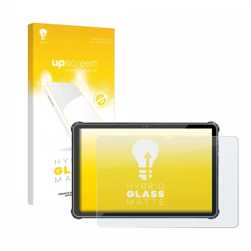 Face avant d’un emballage produit avec le logo de la marque upscreen. À côté, l’appareil Oukitel RT6 est représenté avec la pr