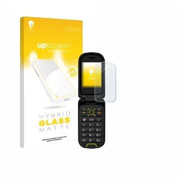 Face avant d’un emballage produit avec le logo de la marque upscreen. À côté, l’appareil Hammer Bow LTE est représenté avec la