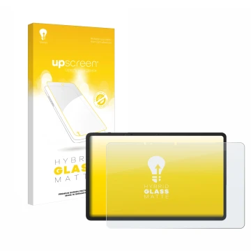 Face avant d’un emballage produit avec le logo de la marque upscreen. À côté, l’appareil TCL NxtPaper 14 Pro est représenté av