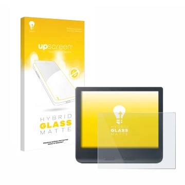 Face avant d’un emballage produit avec le logo de la marque upscreen. À côté, l’appareil Kobo Libra Colour 2024 est représenté