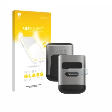 Face avant d’un emballage produit avec le logo de la marque upscreen. À côté, l’appareil Opticon OPN-6000 (Écran) est représen