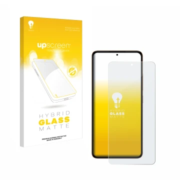 Face avant d’un emballage produit avec le logo de la marque upscreen. À côté, l’appareil HMD Pulse Plus est représenté avec la