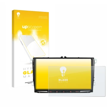 Face avant d’un emballage produit avec le logo de la marque upscreen. À côté, l’appareil Erisin ES8998V 9