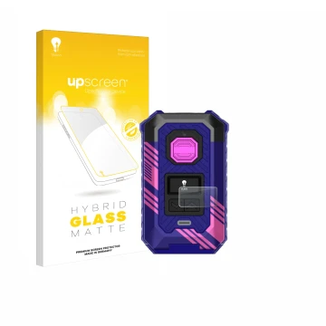 Face avant d’un emballage produit avec le logo de la marque upscreen. À côté, l’appareil Vaporesso Armour Max est représenté a