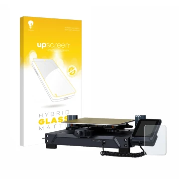 Face avant d’un emballage produit avec le logo de la marque upscreen. À côté, l’appareil Elegoo Neptun 4 est représenté avec l