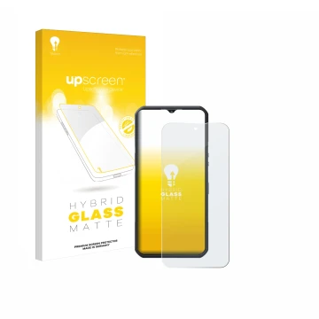 Face avant d’un emballage produit avec le logo de la marque upscreen. À côté, l’appareil Oukitel WP35 5G est représenté avec l